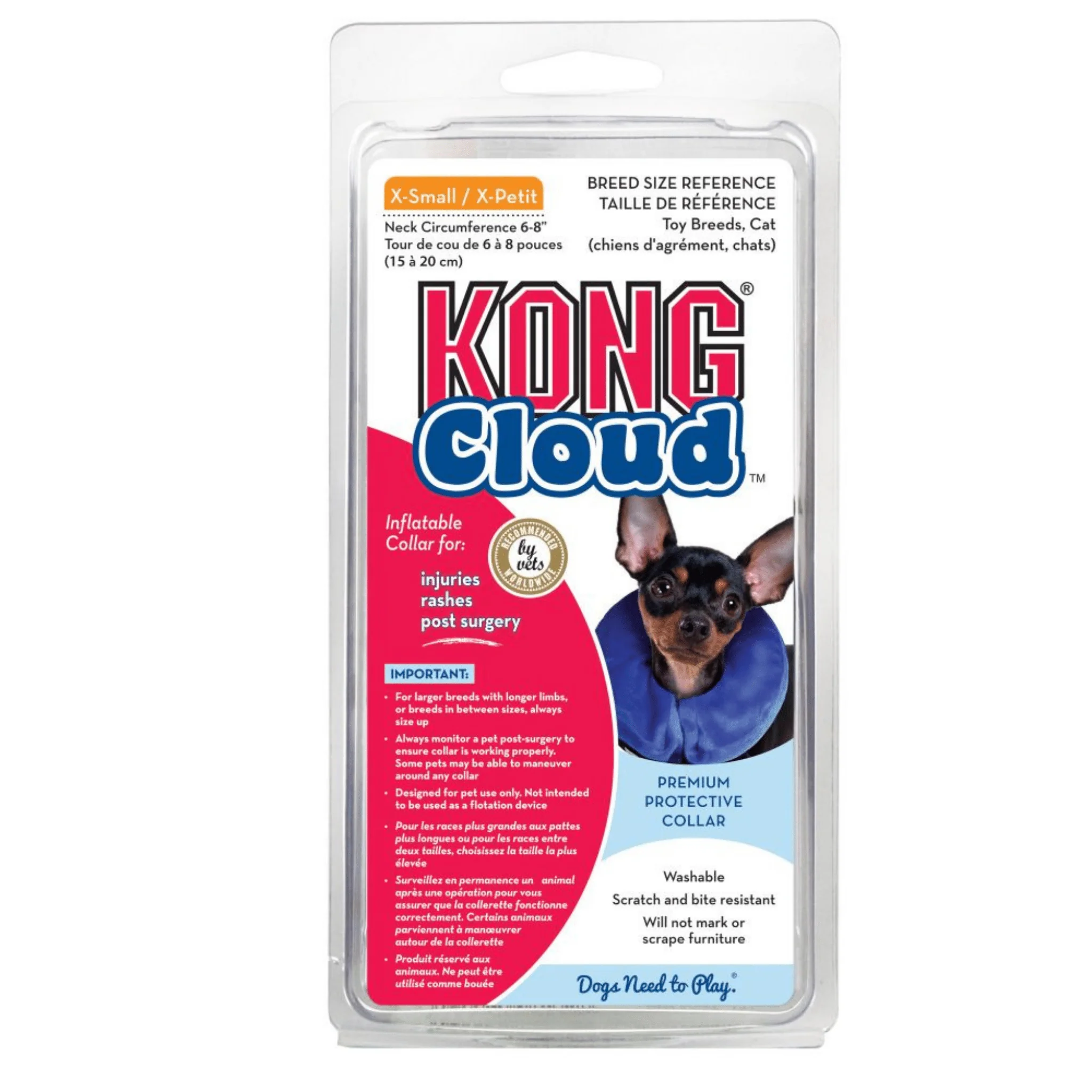 KONG Cloud Inflatable Dog Collar – Vet Approved Soft Recovery Cone - Image 3