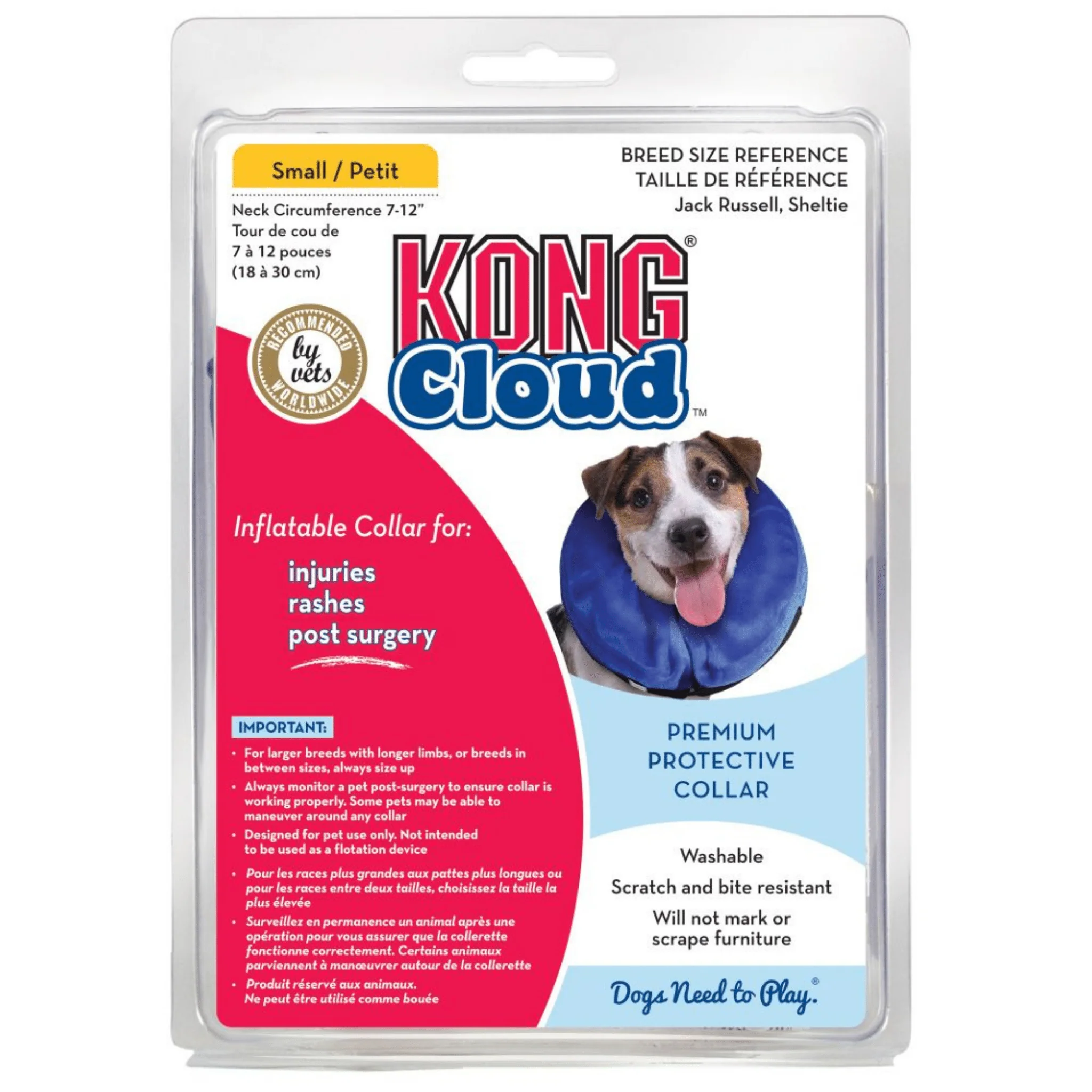 KONG Cloud Inflatable Dog Collar – Vet Approved Soft Recovery Cone - Image 4
