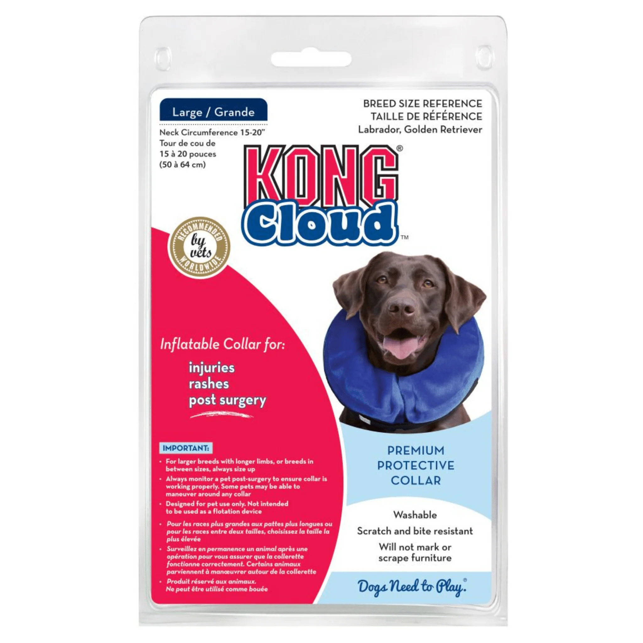 KONG Cloud Inflatable Dog Collar – Vet Approved Soft Recovery Cone - Image 6