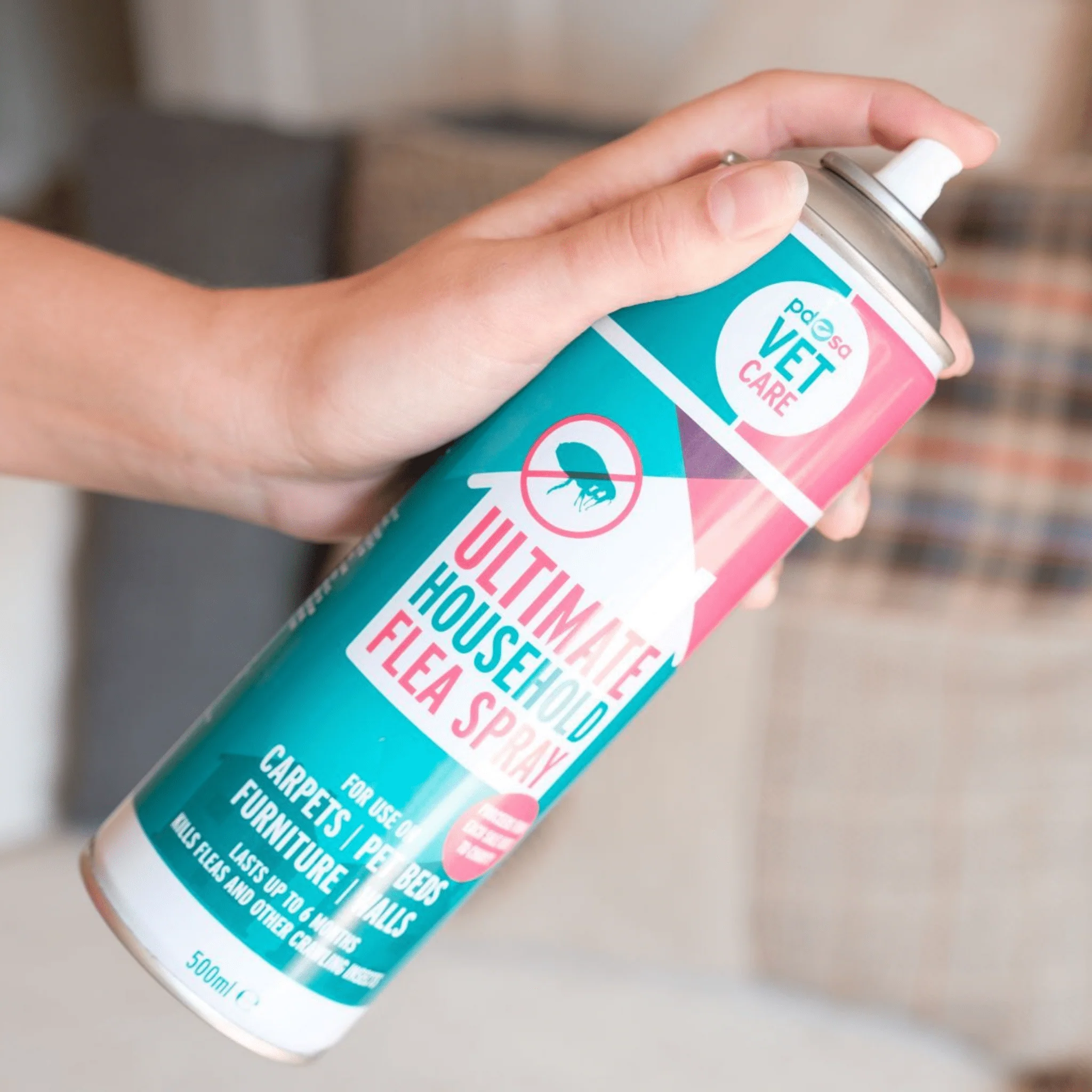 PDSA Vet Care | Ultimate Household Flea Spray 500ml - Image 3