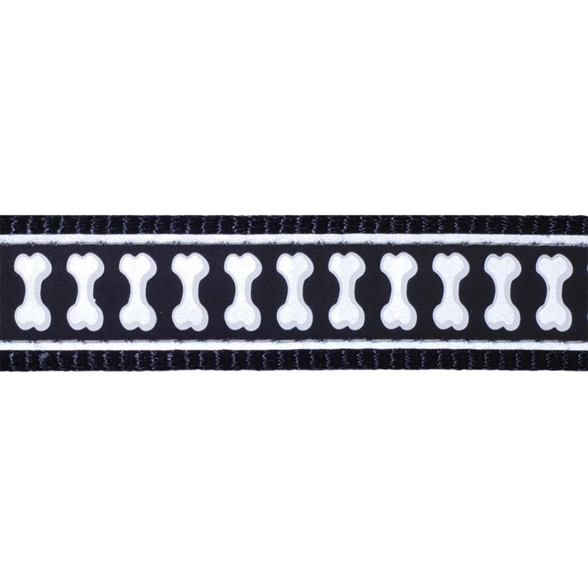 Red Dingo Black Reflective Dog Collar - Image 3