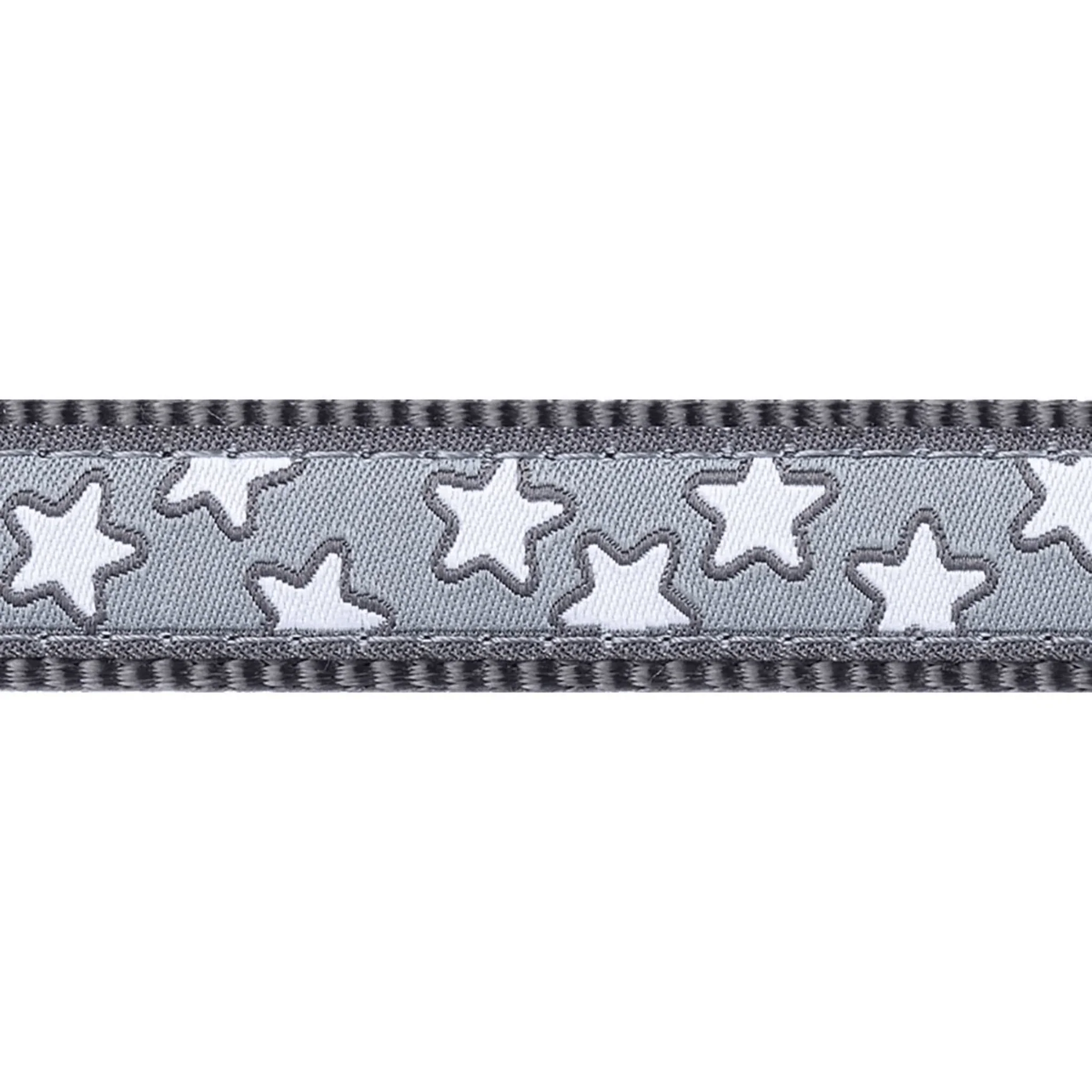 Red Dingo Cool Grey Stars Dog Collar - Image 3